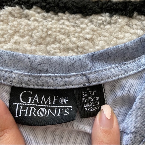 GAME OF THRONES Blue Oversized T-shirt Top - Picture 3 of 6